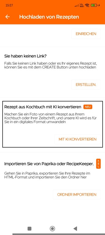 Convert Recipe from Cookbook with AI